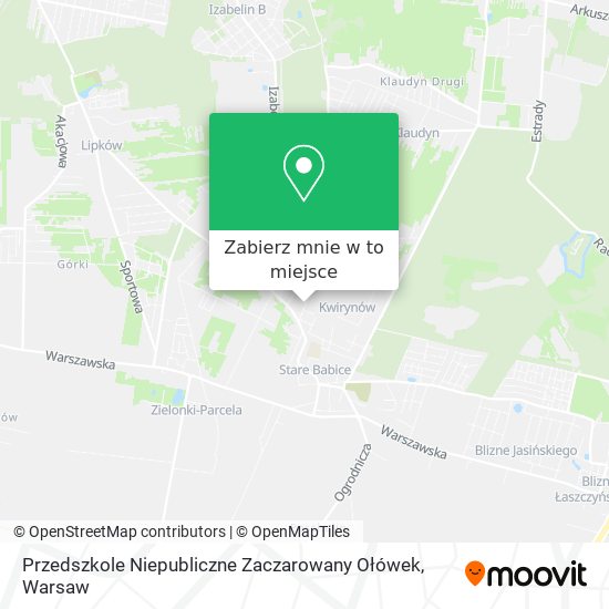 Mapa Przedszkole Niepubliczne Zaczarowany Ołówek