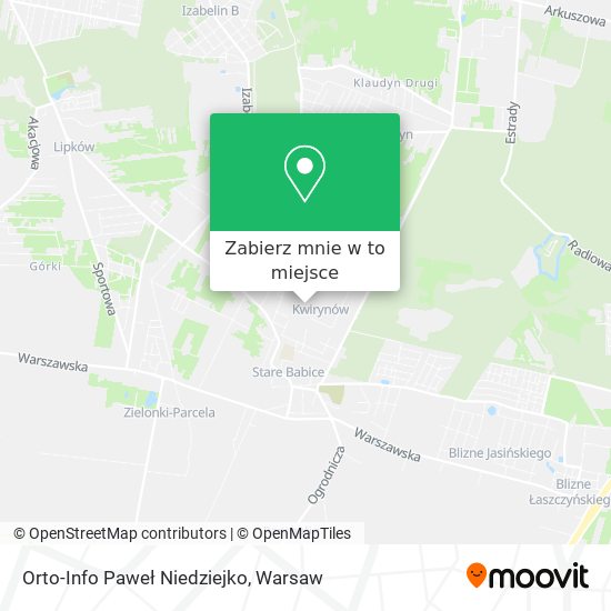 Mapa Orto-Info Paweł Niedziejko