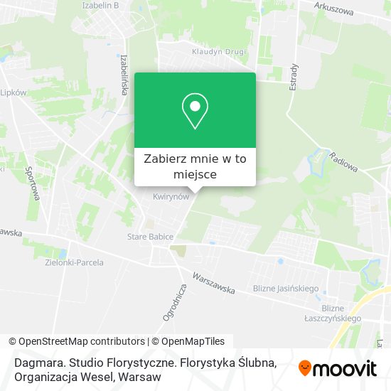 Mapa Dagmara. Studio Florystyczne. Florystyka Ślubna, Organizacja Wesel