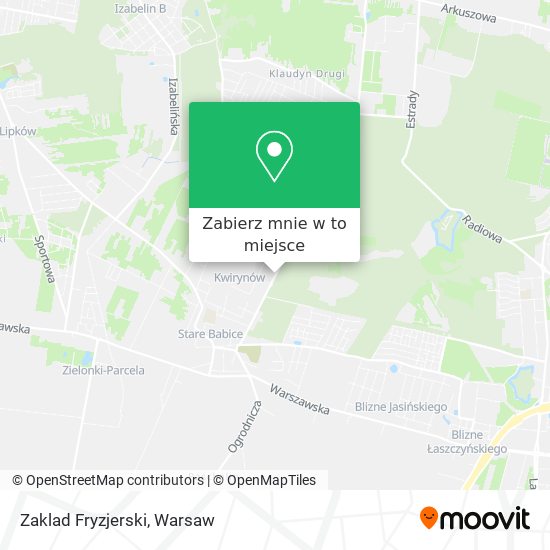 Mapa Zaklad Fryzjerski