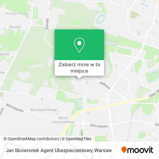 Mapa Jan Skowronek Agent Ubezpieczeniowy