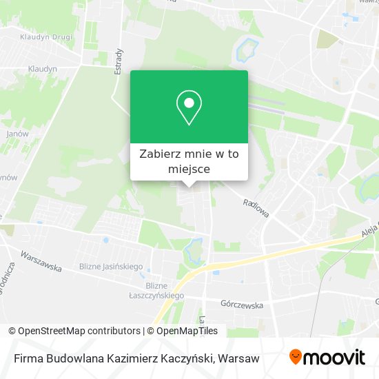 Mapa Firma Budowlana Kazimierz Kaczyński