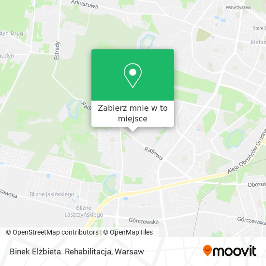 Mapa Binek Elżbieta. Rehabilitacja