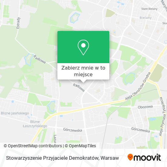 Mapa Stowarzyszenie Przyjaciele Demokratów