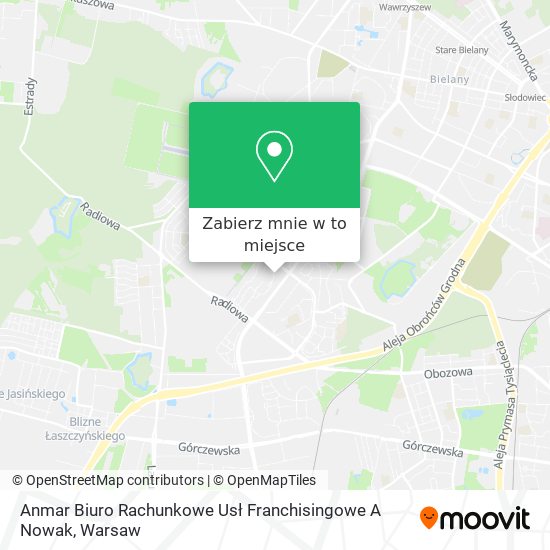 Mapa Anmar Biuro Rachunkowe Usł Franchisingowe A Nowak