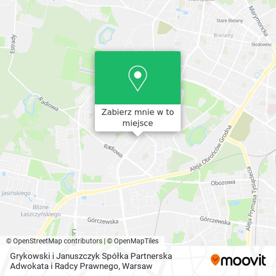 Mapa Grykowski i Januszczyk Spółka Partnerska Adwokata i Radcy Prawnego