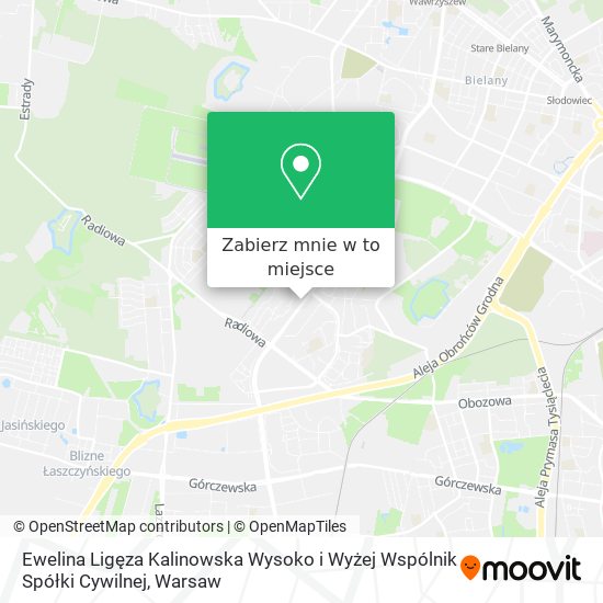 Mapa Ewelina Ligęza Kalinowska Wysoko i Wyżej Wspólnik Spółki Cywilnej