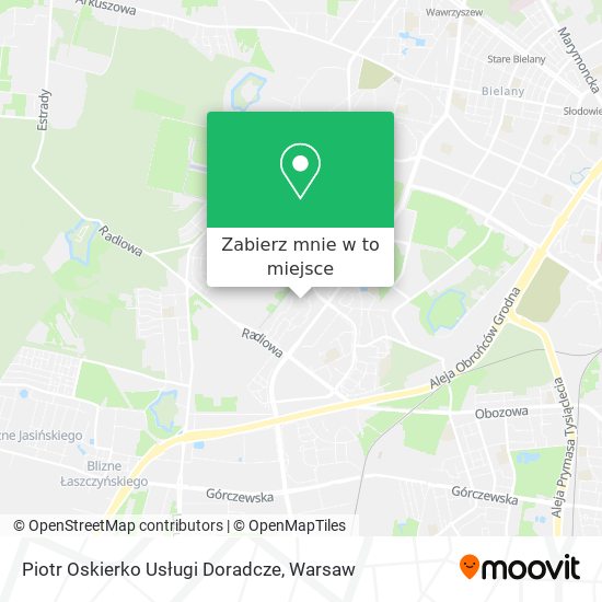 Mapa Piotr Oskierko Usługi Doradcze