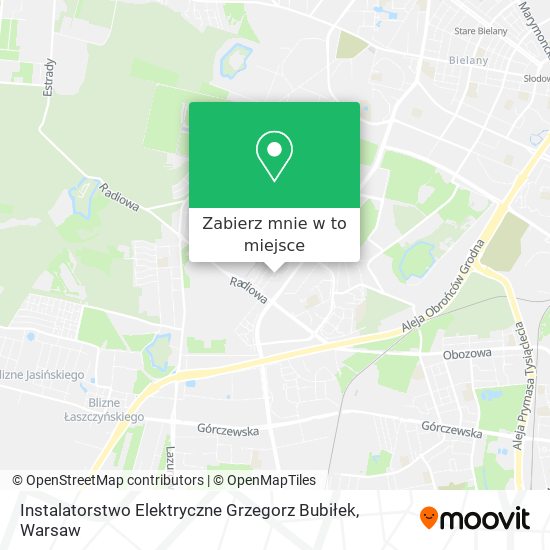 Mapa Instalatorstwo Elektryczne Grzegorz Bubiłek