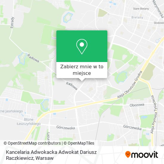 Mapa Kancelaria Adwokacka Adwokat Dariusz Raczkiewicz