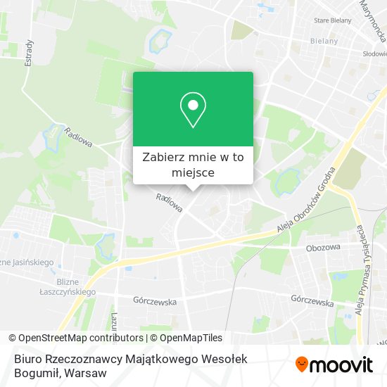 Mapa Biuro Rzeczoznawcy Majątkowego Wesołek Bogumił