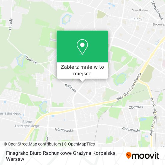 Mapa Finagrako Biuro Rachunkowe Grażyna Korpalska