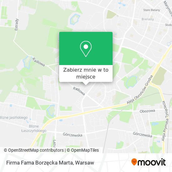 Mapa Firma Fama Borzęcka Marta