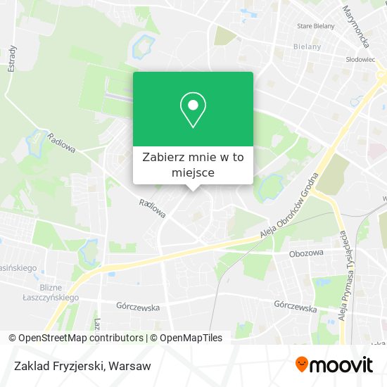 Mapa Zaklad Fryzjerski