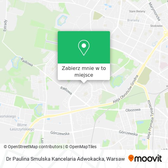 Mapa Dr Paulina Smulska Kancelaria Adwokacka