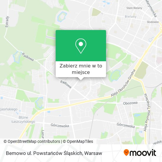 Mapa Bemowo ul. Powstańców Śląskich