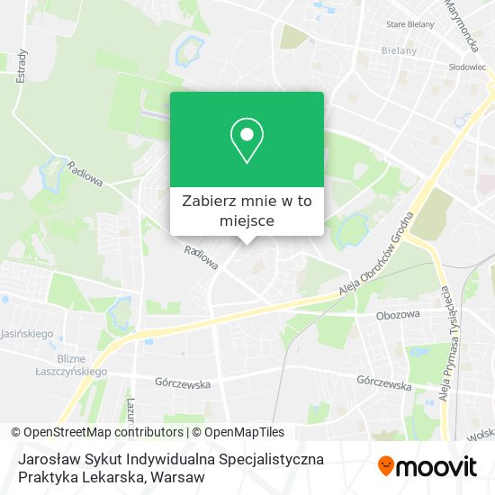 Mapa Jarosław Sykut Indywidualna Specjalistyczna Praktyka Lekarska