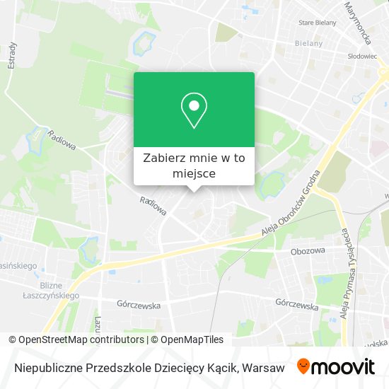 Mapa Niepubliczne Przedszkole Dziecięcy Kącik