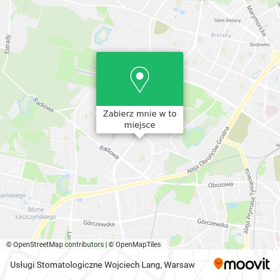 Mapa Usługi Stomatologiczne Wojciech Lang