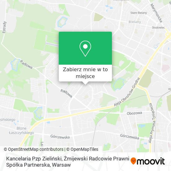 Mapa Kancelaria Pzp Zieliński, Żmijewski Radcowie Prawni Spółka Partnerska