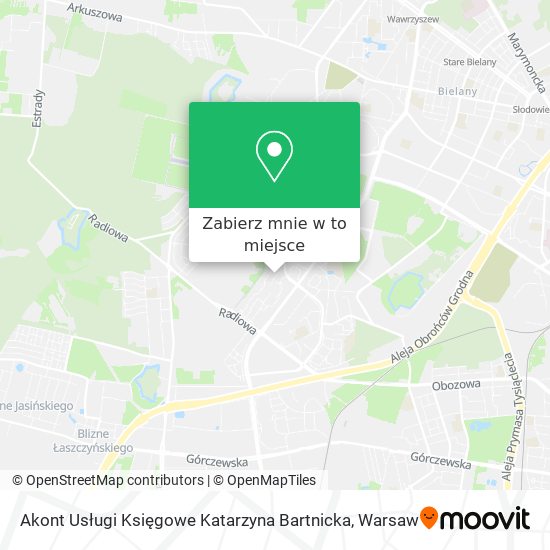 Mapa Akont Usługi Księgowe Katarzyna Bartnicka