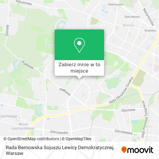 Mapa Rada Bemowska Sojuszu Lewicy Demokratycznej