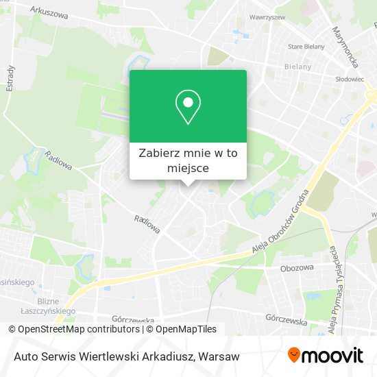 Mapa Auto Serwis Wiertlewski Arkadiusz