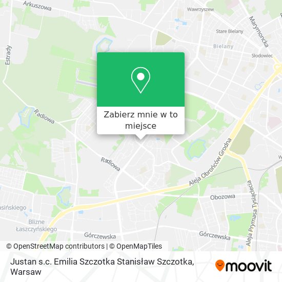 Mapa Justan s.c. Emilia Szczotka Stanisław Szczotka