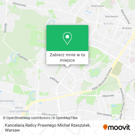 Mapa Kancelaria Radcy Prawnego Michał Rzeszutek