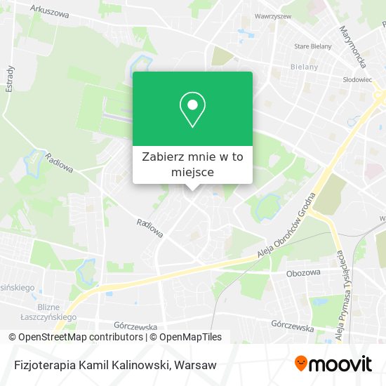 Mapa Fizjoterapia Kamil Kalinowski