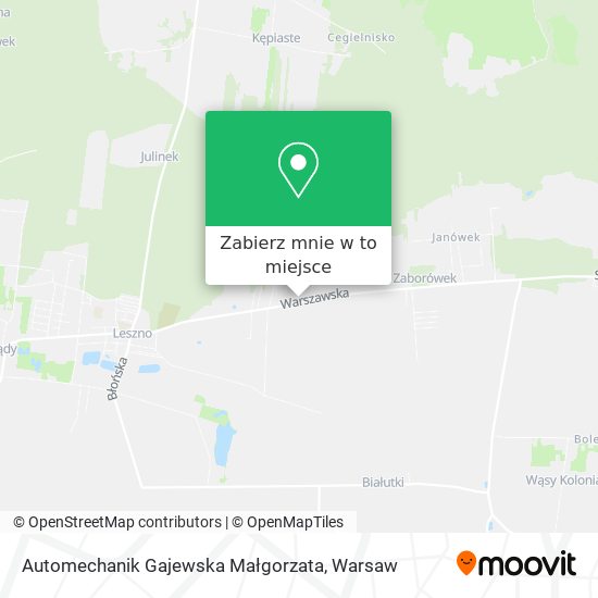 Mapa Automechanik Gajewska Małgorzata