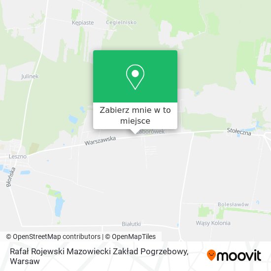 Mapa Rafał Rojewski Mazowiecki Zakład Pogrzebowy