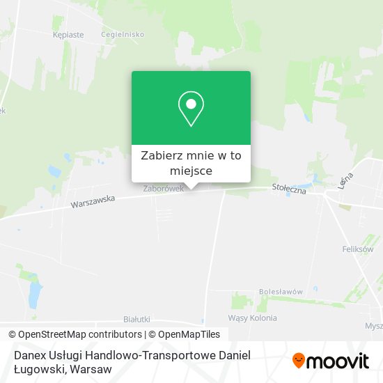 Mapa Danex Usługi Handlowo-Transportowe Daniel Ługowski