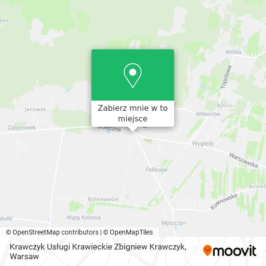 Mapa Krawczyk Usługi Krawieckie Zbigniew Krawczyk