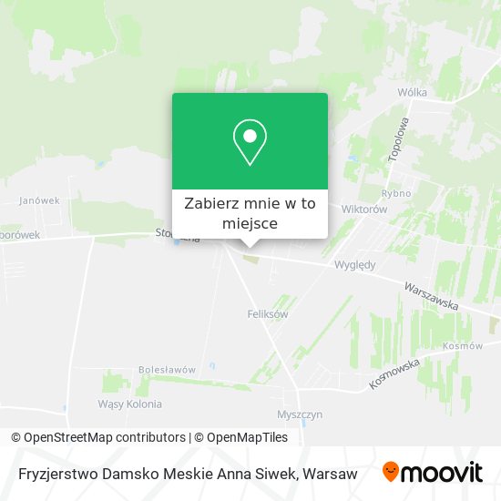 Mapa Fryzjerstwo Damsko Meskie Anna Siwek