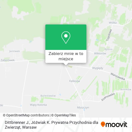 Mapa Dittbrenner J., Jóźwiak K. Prywatna Przychodnia dla Zwierząt