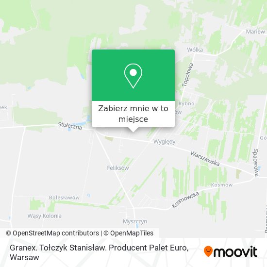 Mapa Granex. Tołczyk Stanisław. Producent Palet Euro