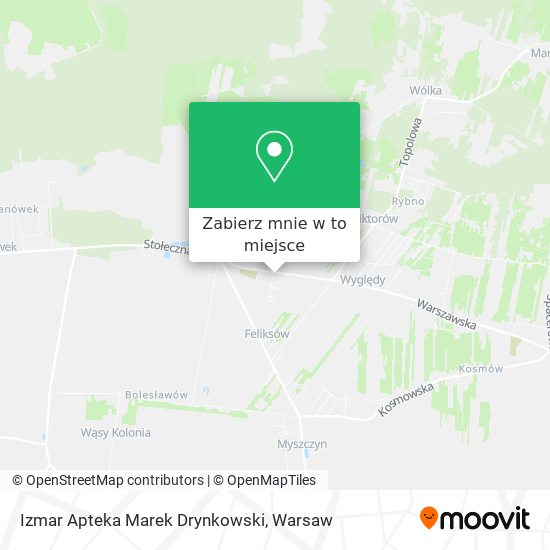 Mapa Izmar Apteka Marek Drynkowski