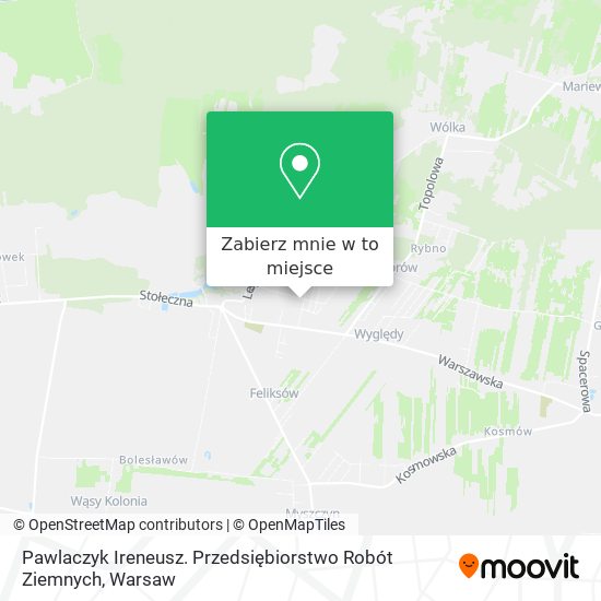 Mapa Pawlaczyk Ireneusz. Przedsiębiorstwo Robót Ziemnych