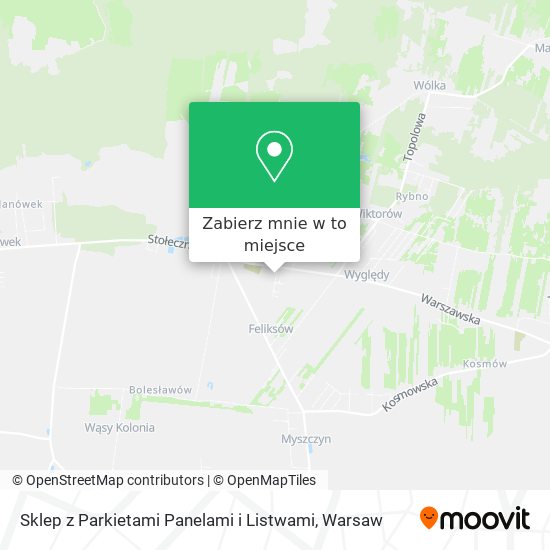 Mapa Sklep z Parkietami Panelami i Listwami