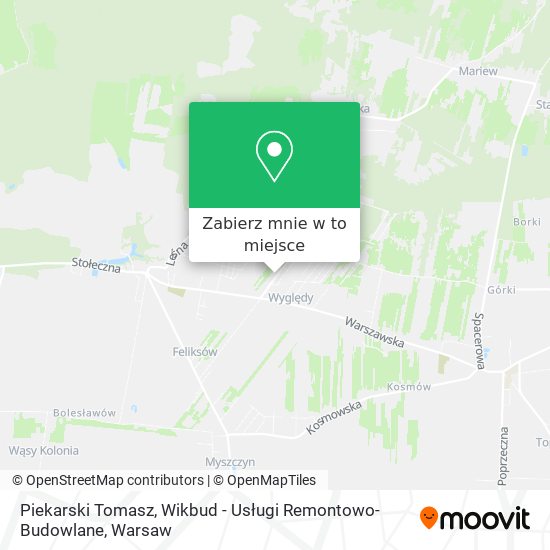 Mapa Piekarski Tomasz, Wikbud - Usługi Remontowo-Budowlane