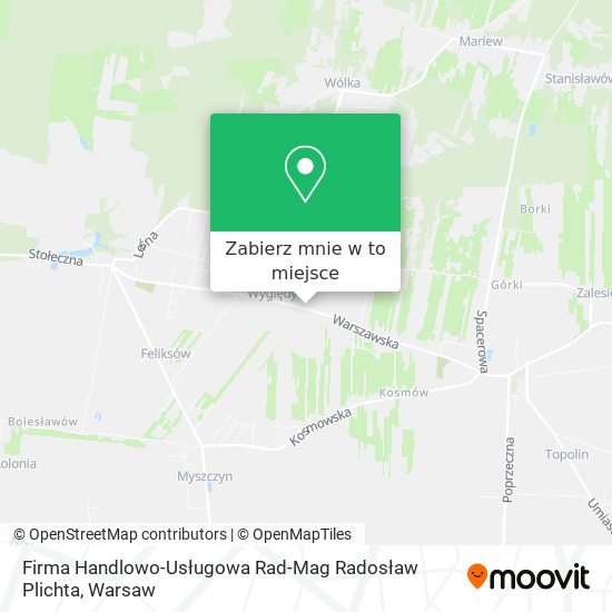 Mapa Firma Handlowo-Usługowa Rad-Mag Radosław Plichta