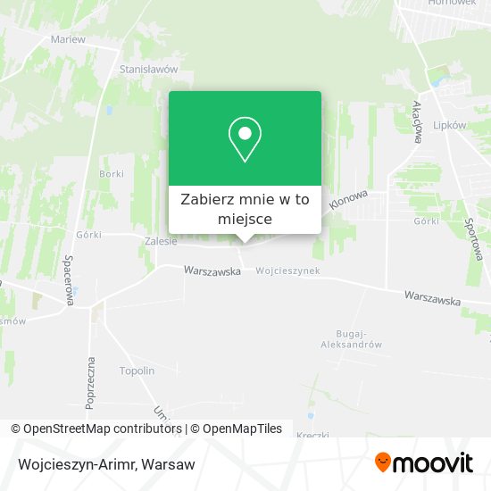 Mapa Wojcieszyn-Arimr