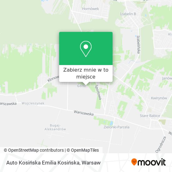 Mapa Auto Kosińska Emilia Kosińska