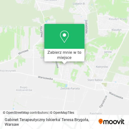 Mapa Gabinet Terapeutyczny Iskierka' Teresa Brygoła