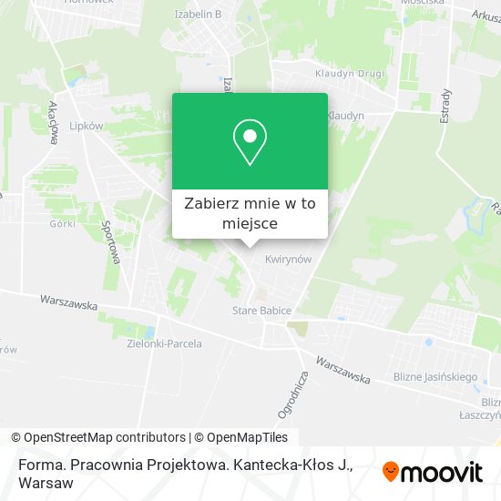 Mapa Forma. Pracownia Projektowa. Kantecka-Kłos J.