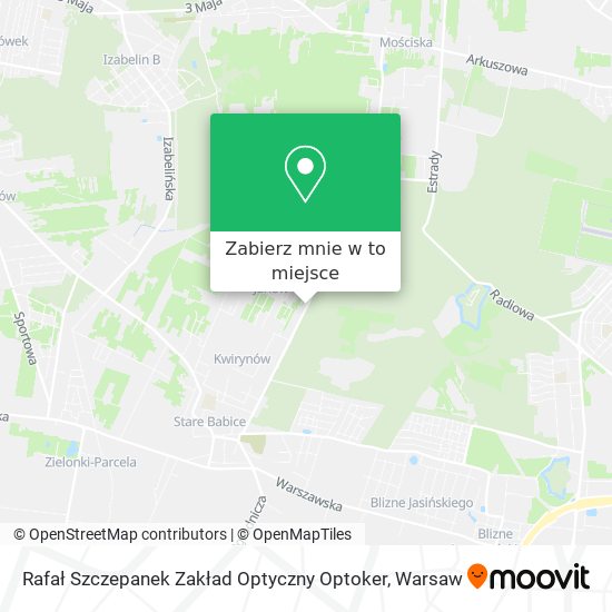 Mapa Rafał Szczepanek Zakład Optyczny Optoker