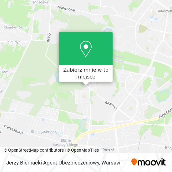 Mapa Jerzy Biernacki Agent Ubezpieczeniowy