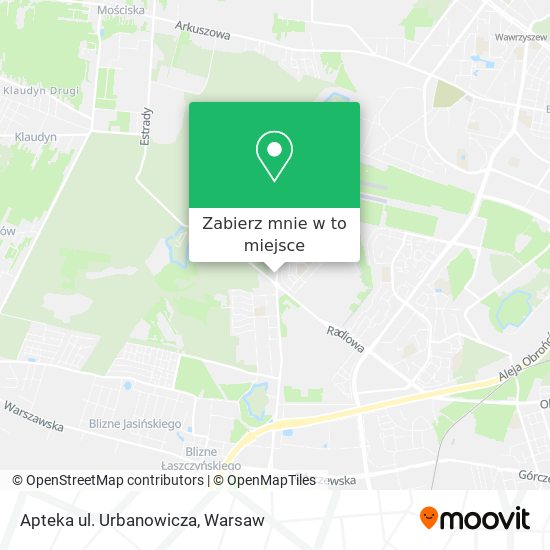 Mapa Apteka ul. Urbanowicza