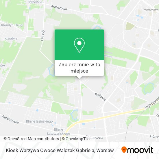 Mapa Kiosk Warzywa Owoce Walczak Gabriela